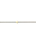 400mm T8x8 Lead Screw With Brass Nut For 3D Printer Z Axis, Acme Thread, SUS304 Stainless Steel, shown in full length view