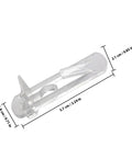 Close-up of 30 Pack Plastic Shelf Support Clips Locking Pins For Cabinets Furniture Shelving Brackets Transparent Reusable Pegs
