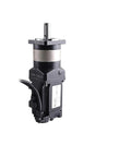 Rock Solid Ac Servo Motor With Complete Drive Kit 400 Watt 220 Volt High Precision Planetary Gearbox 1 3 Nm profile view on white background.