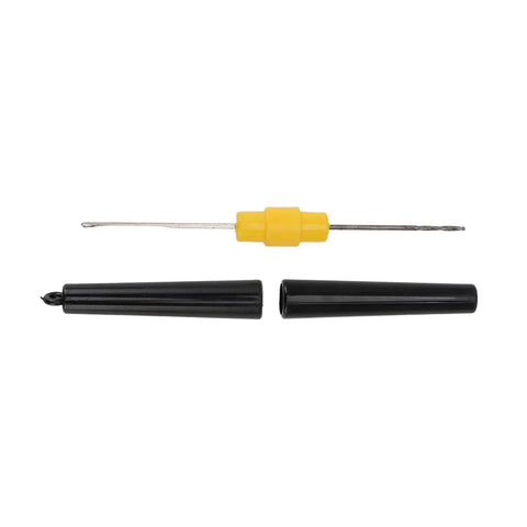 Double Ended Carp Bait Drill And Threading Tool With Protective Lids Pro Grade Stainless Steel And ABS Body Compact Portable Design For Boilies Pellets Paste Baits No Fuss Fishing Essentials, 12.5 cm