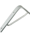 Heavy Duty Aluminum Alloy Triangle Shelf Bracket Rock Solid L Shaped Wall Mount Support Frame for thick wooden boards.