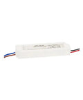 Zero Drama Smooth Operator 18W 24V LED Power Supply 0.75A IP67 Waterproof Outdoor Lighting Driver in white casing.