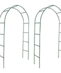 Two Pack Beefy Heavy Duty Metal Garden Arch Trellis For Climbing Plants Roses And Vines, Rustproof Outdoor Archway