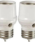 No Fuss Automatic Dusk To Dawn Light Sensor 2 Pack Converts Any Socket Into A Night Light For CFL And LED Bulbs Up To 100W