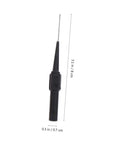 Black wire piercing probe for multimeters, with metal tip, 3.1 inches long, part of Six Pack Wire Piercing Probes For Multimeters.