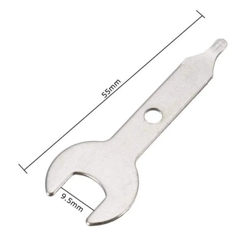 Two Pack Stainless Steel Collet Wrench Keys For Rotary Tools Three Eighths Inch Nut Spanner Precision Engraving Equipment Tool Set