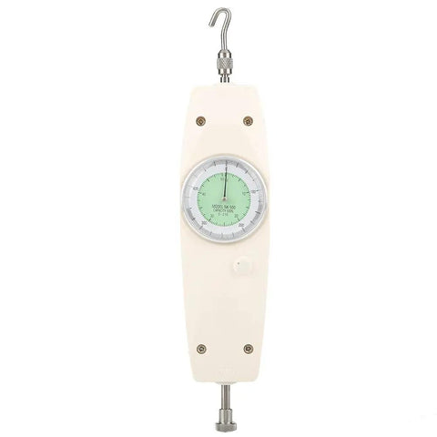 Push Pull 500N Analog Dynamometer Handheld Force Tester For Electronics And Auto Parts Rugged Ergonomic Lightweight Design Precise 2.5N Increments Durable Portable Gauge For Lab And Field Use, front view