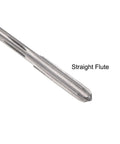 Close-up of 4.1mm Chucking Reamer HSS Cobalt M35 D4 6 Straight Flutes Round Shank Milling Cutter showing straight flute