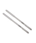 4.1mm Chucking Reamer HSS Cobalt M35 D4 6 Straight Flutes Round Shank Milling Cutter For Stainless Steel Alloy Copper And Other Metals Pro Grade Precision Machining Two Pack, shown side by side.