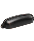 10 Pack Bin Cup Drawer Pulls Shell Handle Cabinet Hardware In Oil Rubbed Bronze Vintage Style Cabinets 3.78 Inch Hole Centers