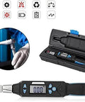 Dead Nuts Accurate Digital Torque Wrench Socket Set 1.5 To 30 Nm displaying LCD screen, socket, and case for garage work.