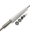 High Quality Pressure Platen Roller Kit With Bearings Gear Bushing Snap Ring Compatible With 105SL Thermal Label Printer 203dpi 300dpi Fix Feed Issues Smooth Printing Fits Quick Easy Repair No Hassle Straight Up Guaranteed white roller with bearings and snap ring