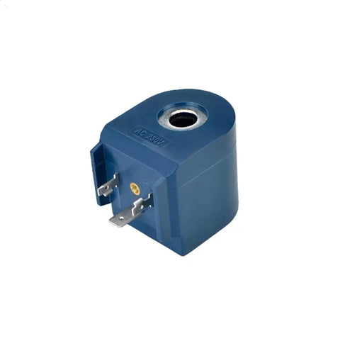 Heavy Duty 220V Refrigeration Coil With Fourteen Inch Inner Hole And Sixteen Inch Height For Stable Cooling, Simple Setup And Low Maintenance Vibes That Keep Your System Running Smooth Without Any Hiccups Or Stress, blue motor with terminal connections.