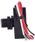 Side view of Tork RKP301 Outdoor 120-Volt Button Photocontrol Dusk To Dawn Sensor for Exterior Lighting with visible wiring