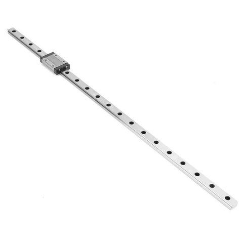 MGN12H Black Miniature Linear Rail Guide 12mm Width with Slide Block, Compact Linear Motion Rail System for Precision Equipment and Automation (500mm)