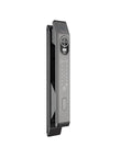 Smart Door Lock Offering Hella Secure Hidden Fingerprint Access and Digital Remote Automatic Deadbolt Silent as Ghost in gray finish.