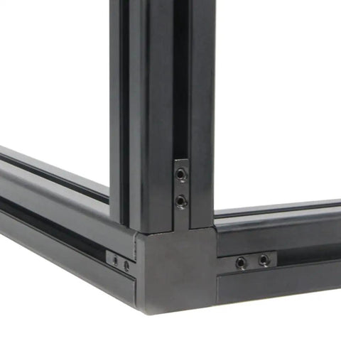 4 Pack Black 4040 Series 3-Way End Corner Bracket With M6 Screws For 8mm Slot T-Slot Aluminum Extrusion Profiles in frame build
