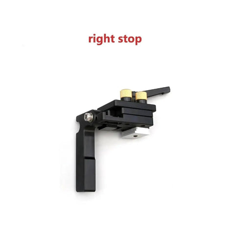 Knockout Precision Aluminum Router Fence With Quick Grip Flip Stop And Pro Miter Gauge Angle Measuring Ruler For Straight Shot Woodworking 450 To 800 Millimeters Left Side Heavy Duty Build right stop component