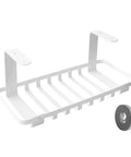 Heavy Duty Under Desk Cable Management Tray Designed As A Complete Game Changer For Crushing Cord Chaos Without Any Messy Drilling To Keep Your Workspace Looking Slick And Totally Stress Free In Matte White, steel, 17.3 x 7.7 inches.