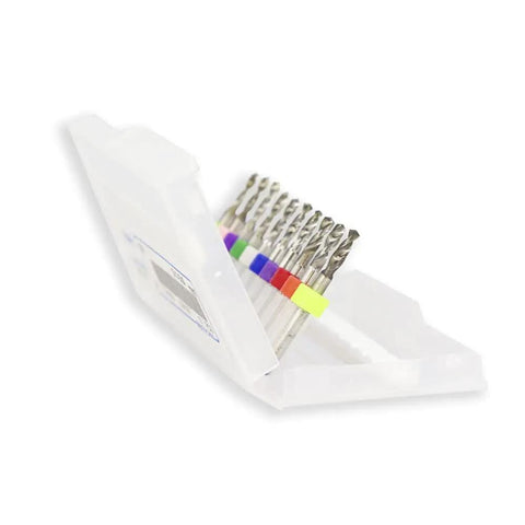 Top Notch 2.3mm PCB Drill Bit Set for Precision Circuit Board Drilling in open plastic case