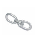 Heavy Duty Three Eighth Inch Eye And Eye Swivel For Marine Mooring And Boat Dock Rigging Hot Dip Galvanized Steel close-up view