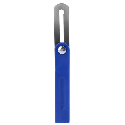 Adjustable Sliding T Bevel Gauge For Dead On Accurate Layouts And Easy Peasy Woodworking Angles built rock solid with blue plastic body.