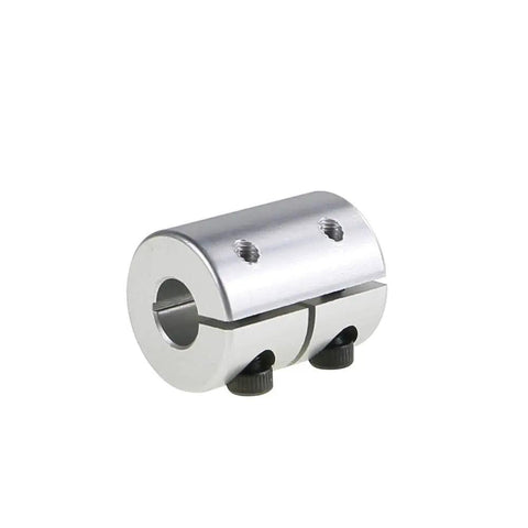 4 Pack Flexible Couplings 5mm to 8mm for NEMA 17 Shafts, aluminum housing, side view, ideal for Ender 3 and CR 10 printers