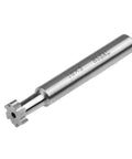 10mm diameter 6-flute HSS T-slot end mill cutter with 6mm shank, 65mm overall length.