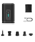 Portable Cordless Vacuum Seal Pump With Strong Electric Suction For Fast Bag Compression No Fuss Game Changer, accessories included.