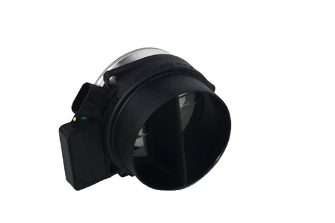 Mass Air Flow Sensor Replacement For GM Vehicles Including Chevy GMC Cadillac Trucks And SUVs Like Silverado Suburban Tahoe Yukon XL Sierra Escalade And ESV 5.3L 6.0L 4.8L Replaces 25168491 AF10043 25318411 Plug And Play, side view of sensor
