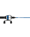 Salt Fisher 33 Spincast Reel And Rod Combo For Saltwater Inshore Fishing, 6 Foot 6 Inch two-piece rod with blue and silver reel