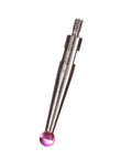 Ruby ball contact point for dial test indicator with M1.4x0.3 thread, 0.080 in tip diameter, 1/2 in length
