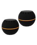 HT Black WiFi Temperature And Humidity Sensor For Smart Home Automation, 2 pack, spherical design, compact and sleek