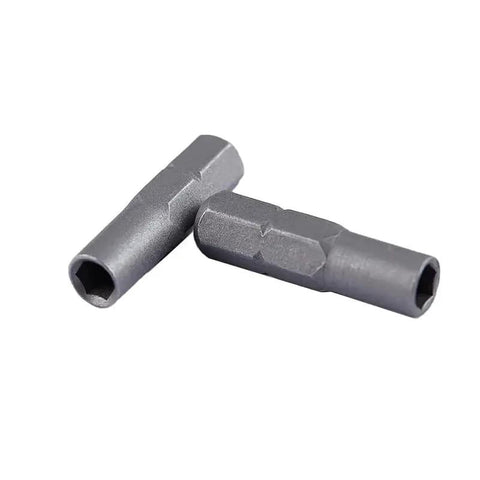 3 Pack Quarter Inch To Micro 6.35mm Hex Socket Screwdriver Bit Adapters, 25mm Long, Magnetic Head Sleeve, S2 Alloy Steel
