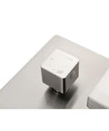 Super Sturdy 3-Way Shower Diverter Valve Plus Solid Brass Rough-In Mixer Valve Kit featuring a brushed nickel diverter knob.