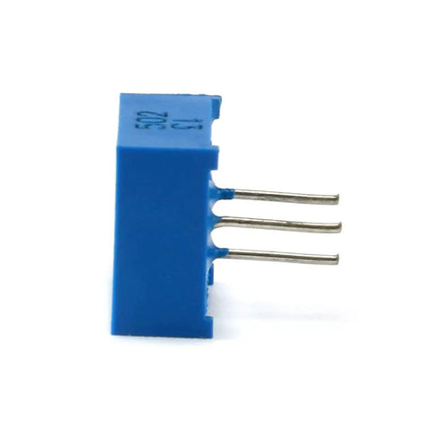 Side view of 3386P Trim Potentiometer Kit With Knob 1K 10K 50K 100K Ohms 3 Pin Trimpot Potentiometer for Arduino