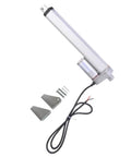Built Tough 12V DC Electric Linear Actuator With Eight Inch Stroke And Three Hundred Newton Load Racing At One Point Two Inches Per Second For Knockout Ip45 Aluminum Automation Performance components and mounting brackets.