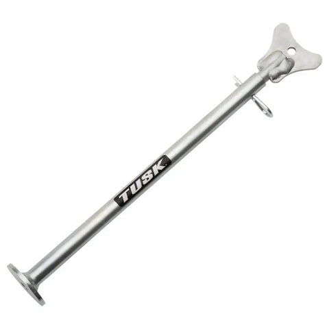 Beefy Adjustable Motorcycle Stand For Maintenance And Service 11 To 19 Inch Lift Zinc Plated Heavy Duty Steel