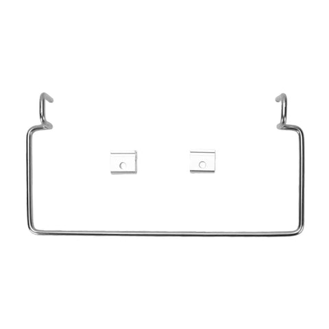 Stainless Steel Camping Hanging Rack With Adjustable Mounting Bracket shown disassembled