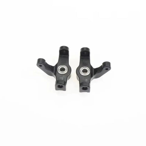 Pro Grade 6Pc Chrome Alloy Front Steering Cup And C Hub Carrier Replacement Upgrade Kit For 1 10 Scale Rc Cars, black steel hub carriers.