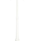 Three Light Riviera Outdoor Post Lantern With Clear Beveled Glass Shades, 84.5 Inch White Exterior Post Light For Pathway Or Yard