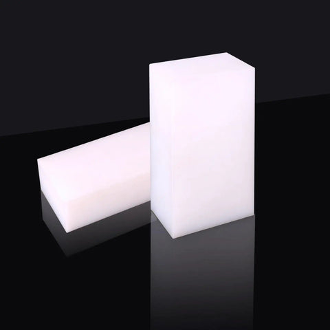 Two Pack High Density UPE Plastic Block 2 Inch Thick 6 Inch Long 3 Inch Wide for Machining and Engineering Projects, Pro Grade White Solid Block Heavy Duty for DIY Home Improvement