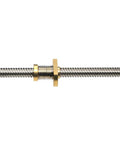 Side view of 365mm T8 TR8x8 Z Axis Lead Screw With Anti Backlash Spring Loaded Brass Nut Upgrade Kit, 8mm Lead For Ender 3 V2 Neo Pro And Voxelab