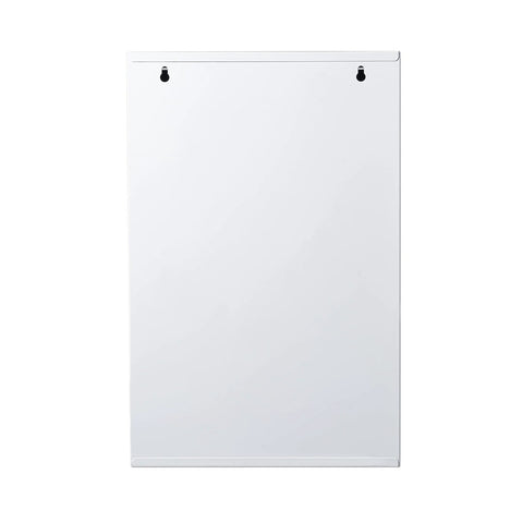 VEVOR 3-Shelf First Aid Cabinet door, white metal, wall-mounted with top mounting holes