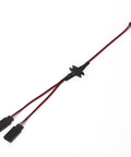Magnetic Snap On RC Extension Cable 9 Inch 1 To 2 Y Split Lead with JR Plug 3 Pin LED for RC Crawlers and Drones