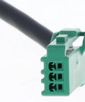 Close-up of green connector on Automatic Transmission Speed Sensor CAS0004 All New 100 Percent OE Quality Replacement For Smooth Shifts