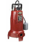 Heavy Duty 2 HP 3 Phase Wastewater Grinder Pump Built Like A Tank With Rock Solid Cast Iron Body, red color, 2 inch solid handling.