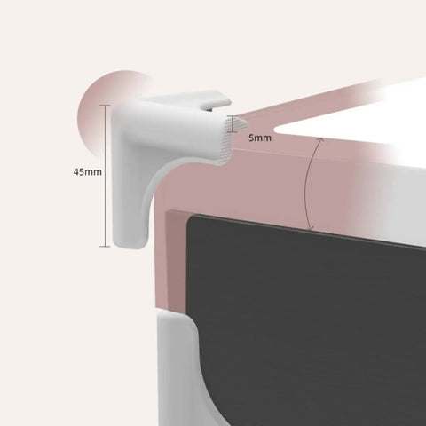 4 Pack Silicone Corner Guards For Furniture And Cabinets Baby Edge Protectors showing dimensions and installation