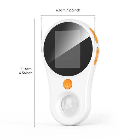 500X Digital Microscope With 2 Inch LCD Screen 1080P HD Camera Eight LED Lights Adjustable Brightness USB Connection For Electronics Repair Coin Collection And DIY Inspections, white ABS body, 11.6cm x 6.6cm
