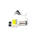 Heavy Duty Water Pump Motor Replacement For Robot Vacuums Straight Up Quiet Operation Solid Stainless Steel Build, compact unit with dual hoses.